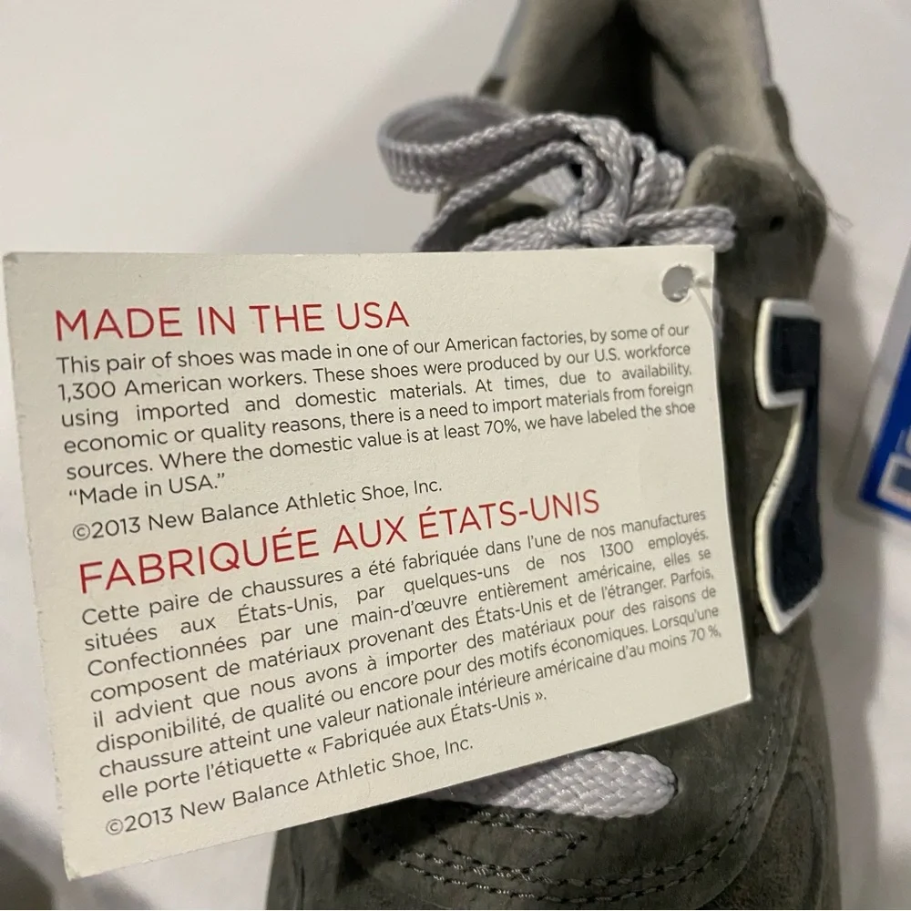 New Balance for J.Crew 1400 sneakers, military grey, men's size 7 US - Picture 9 of 12